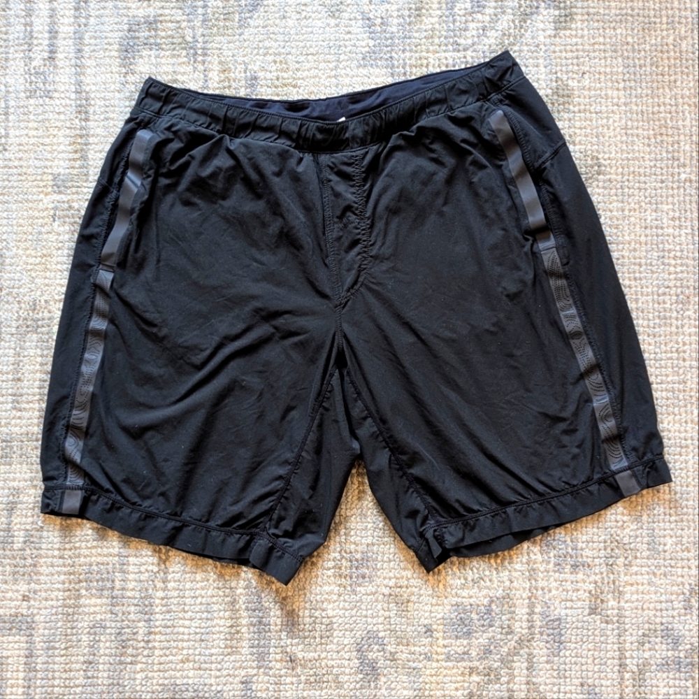 Lululemon 8" Inseam Black Shorts- Mens large